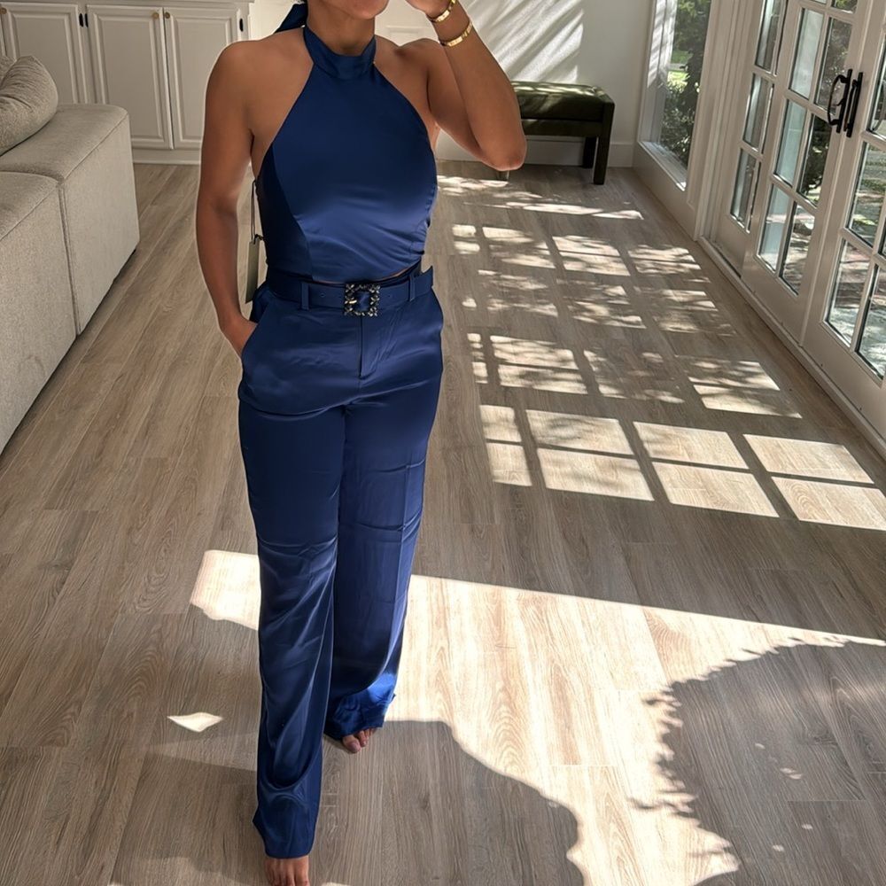Rachel Zoe Navy Blue Jumpsuit